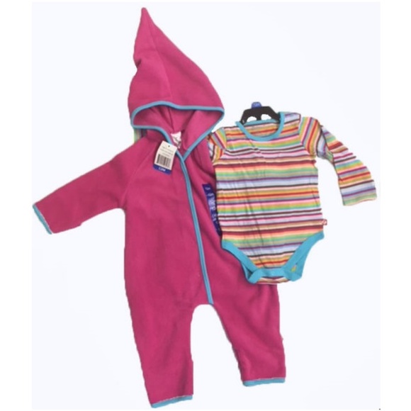 NWT Girl Toddler Onesie Elf Romper Set in Pink, 18M - Picture 1 of 8